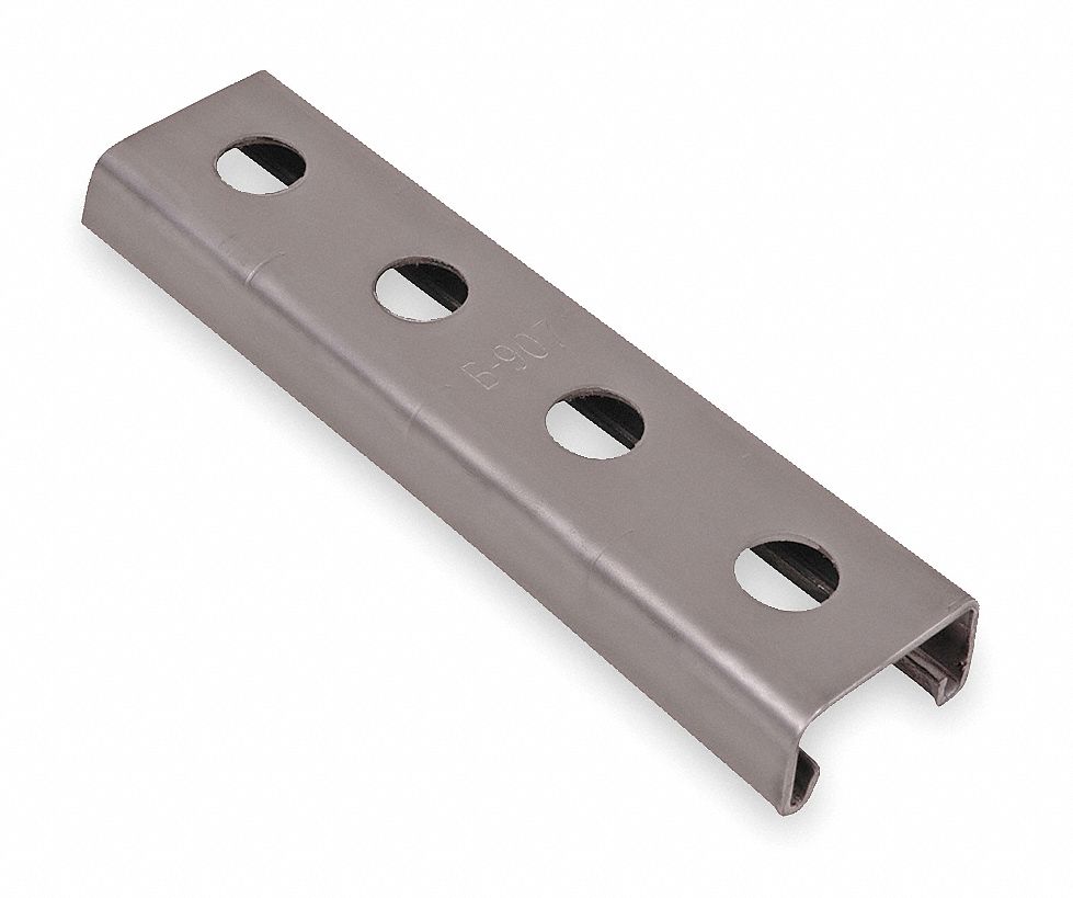 Channel, Punched, 14 Ga, Depth 3/4 In, SS