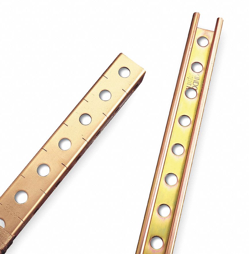 Channel, Punched, 12Ga, Depth 1 1/2 In, Gold