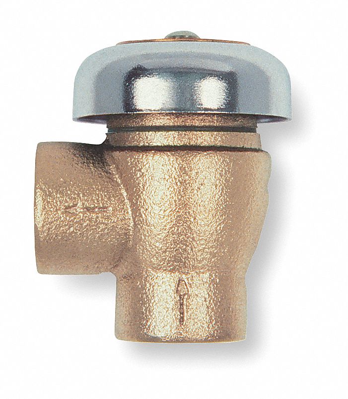Vacuum Breaker, 1/2 In, NPT, Bronze