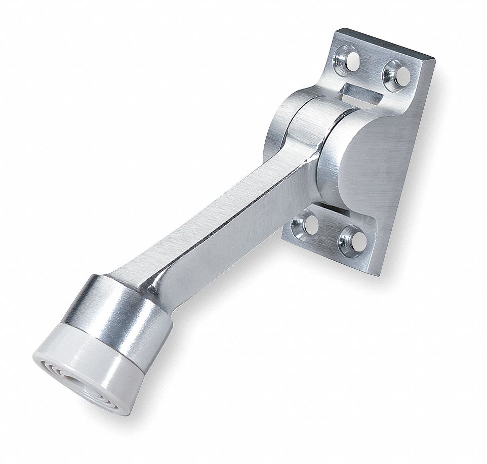 Lever Style Door Holder, Satin Chrome