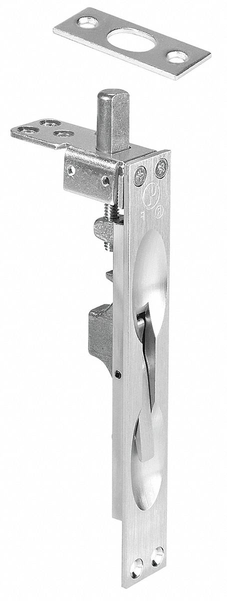 Lever Extension Flush Bolt, Bright Brass