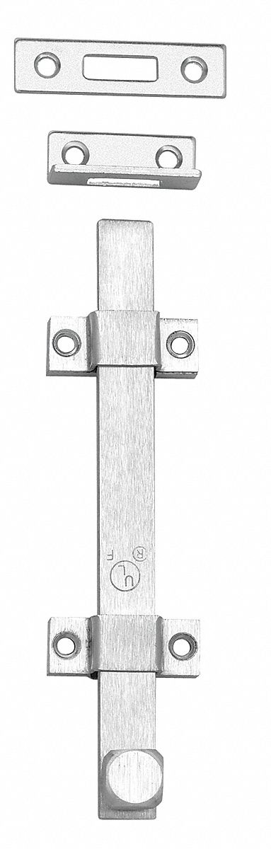 Surface Bolt, Satin Chrome