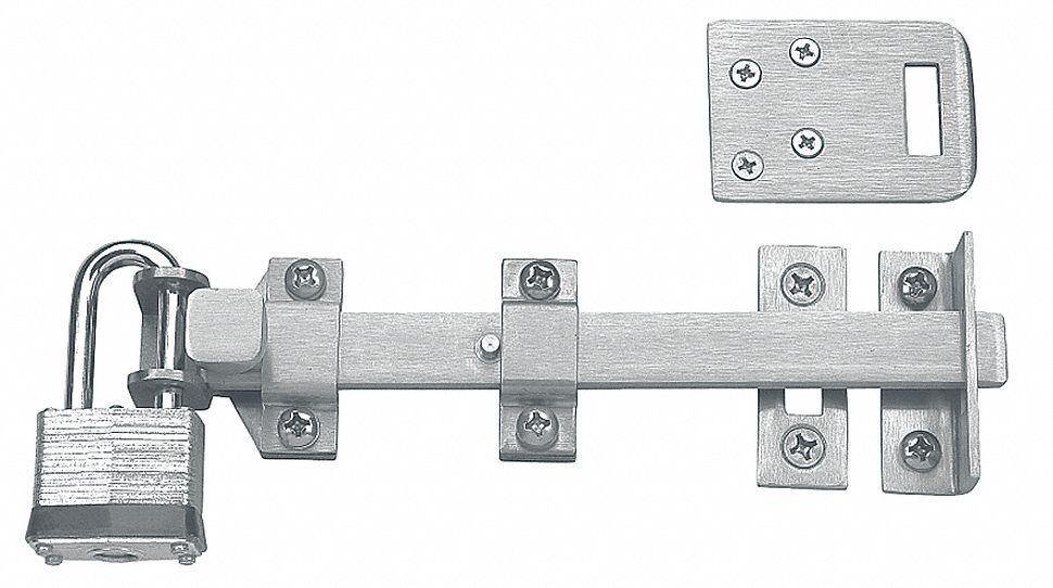 Surface Bolt, Satin Chrome