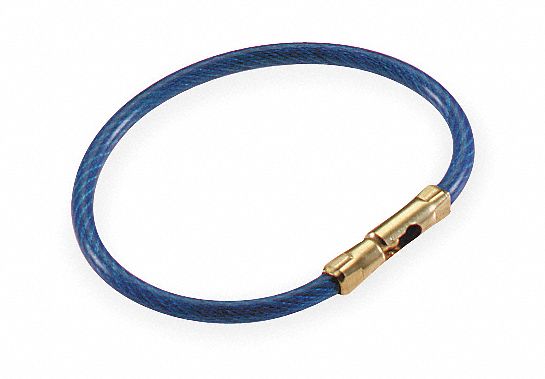 Flex-O-Loc Key Ring, Black, PK 5