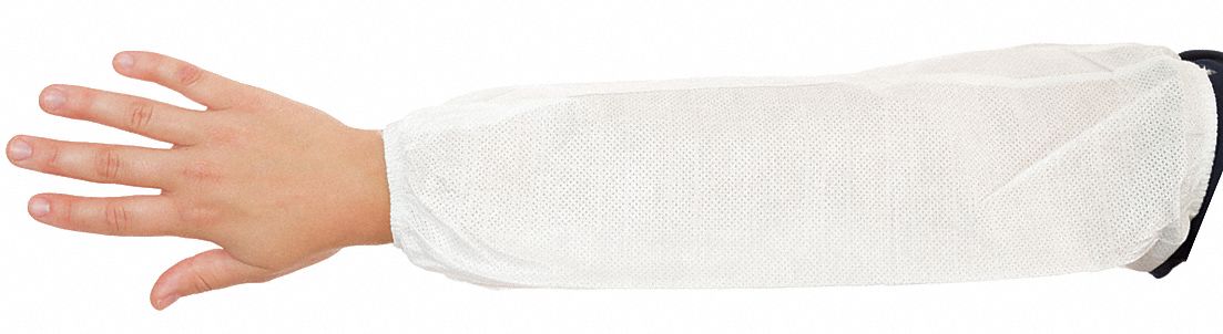 Disposable Sleeves, White, 18 In. L, PK 200