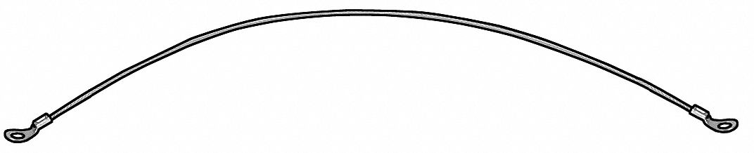 Lanyard, 2 Terminals, 3/64x6 L, PK10