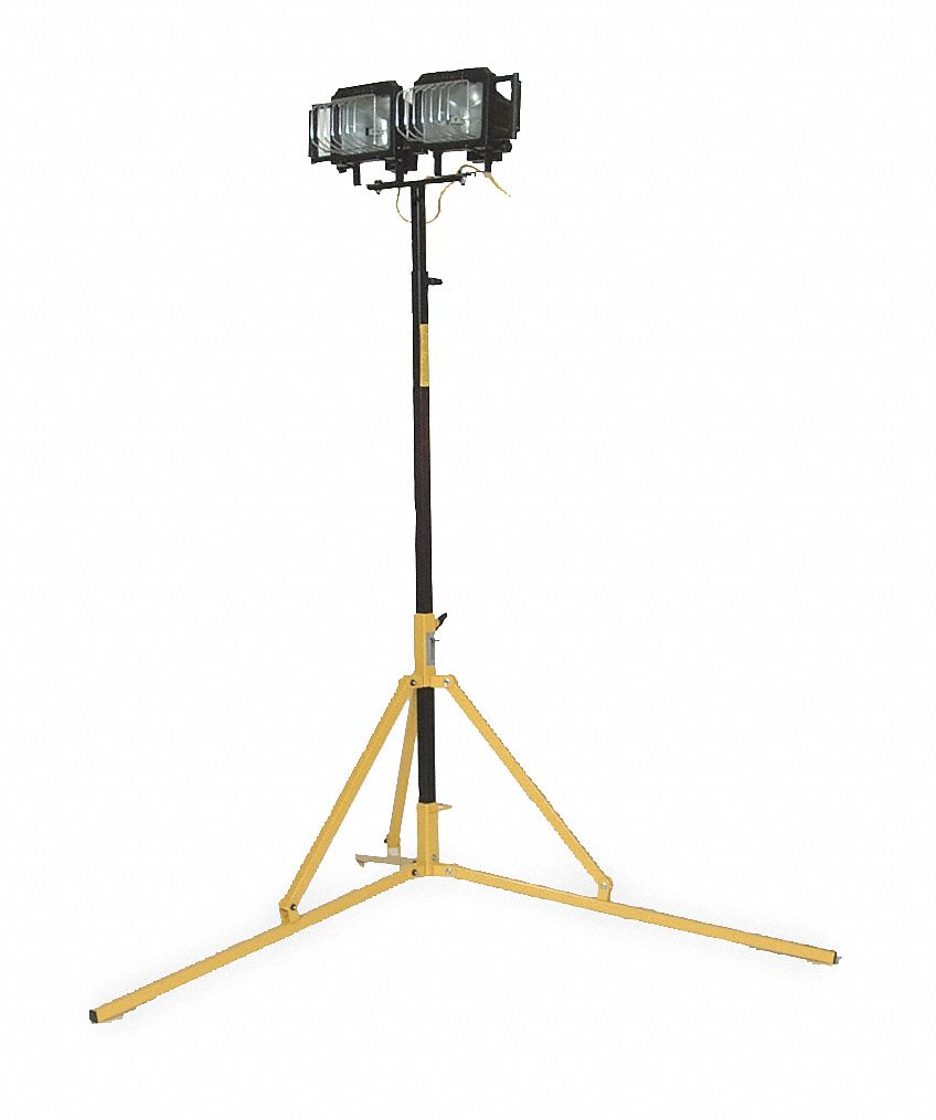 Portable Tripod Light, 500 W, 120 V