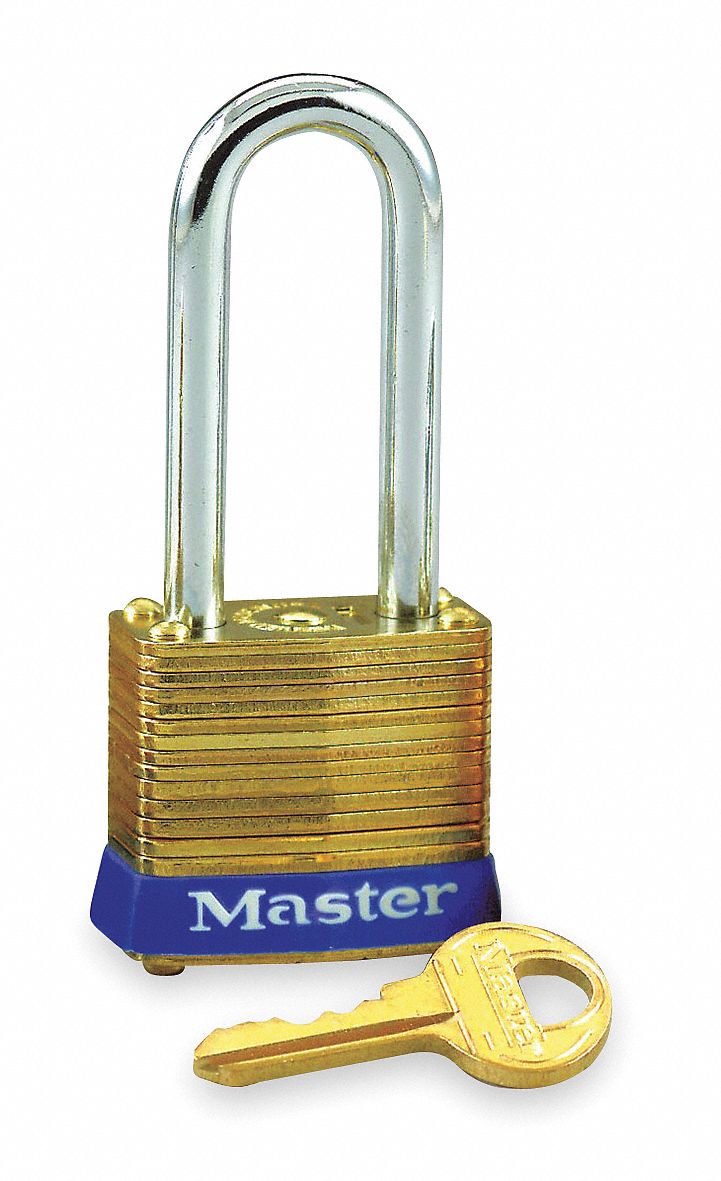 Non Rekeyable Padlock, Brass, KD