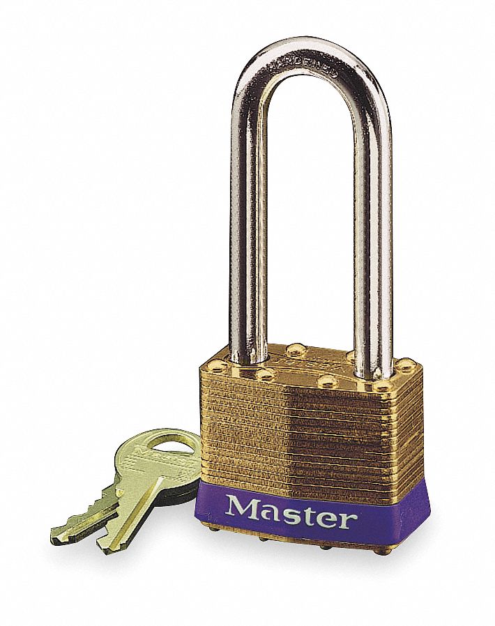 Non Rekeyable Padlock, BrassKey No.0505