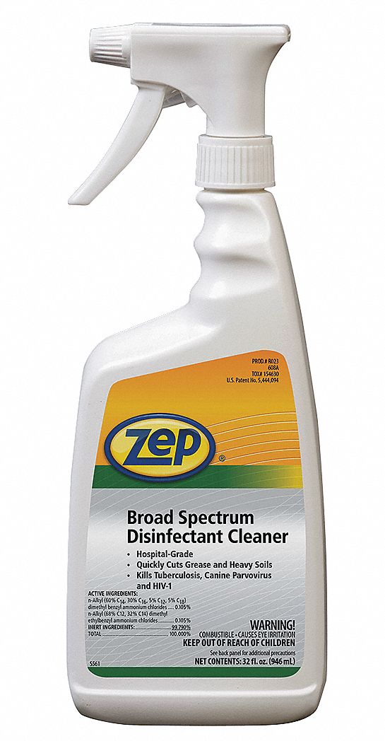 Cleaner and Disinfectant, Size 1 qt.