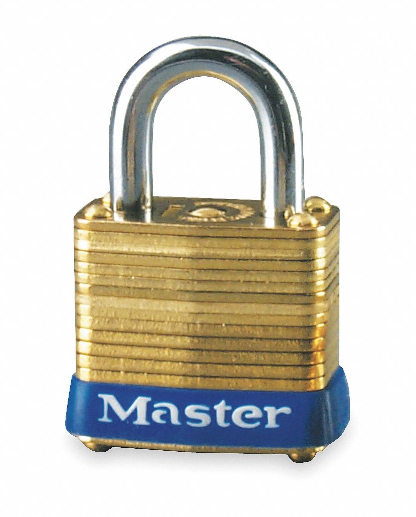 Non Rekeyable Padlock, Brass, KD