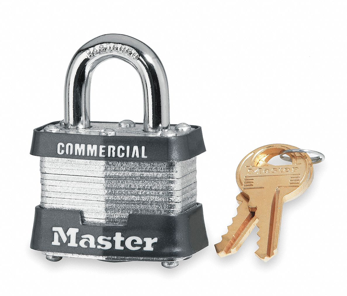 Non Rekeyable Padlock, Steel, KA