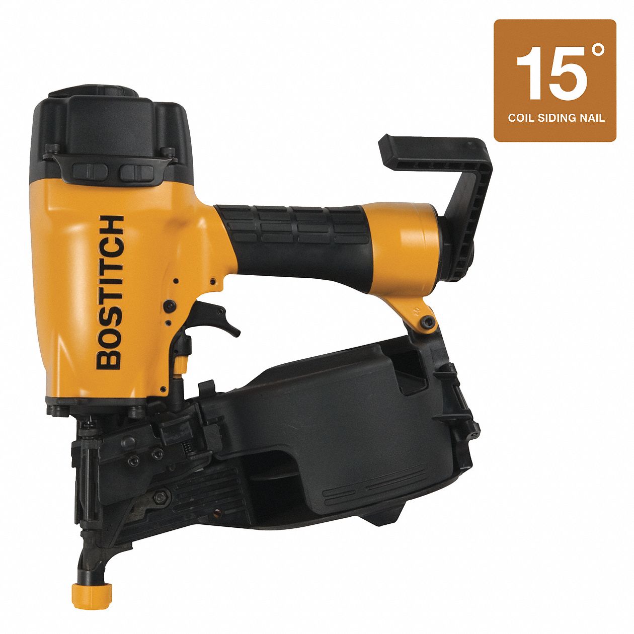 Air Siding Nailer, Full Rnd, 15 Deg