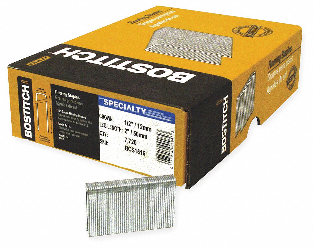 Staple, 1/2 Crown, 2 In L, Pk 7728