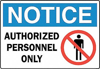 Danger Sign, 10 x 14In, R, BL and BK/WHT