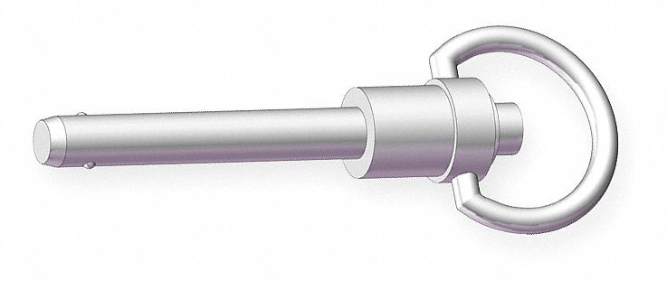 Lock Pin, Ring, 1.5 In, 1/2