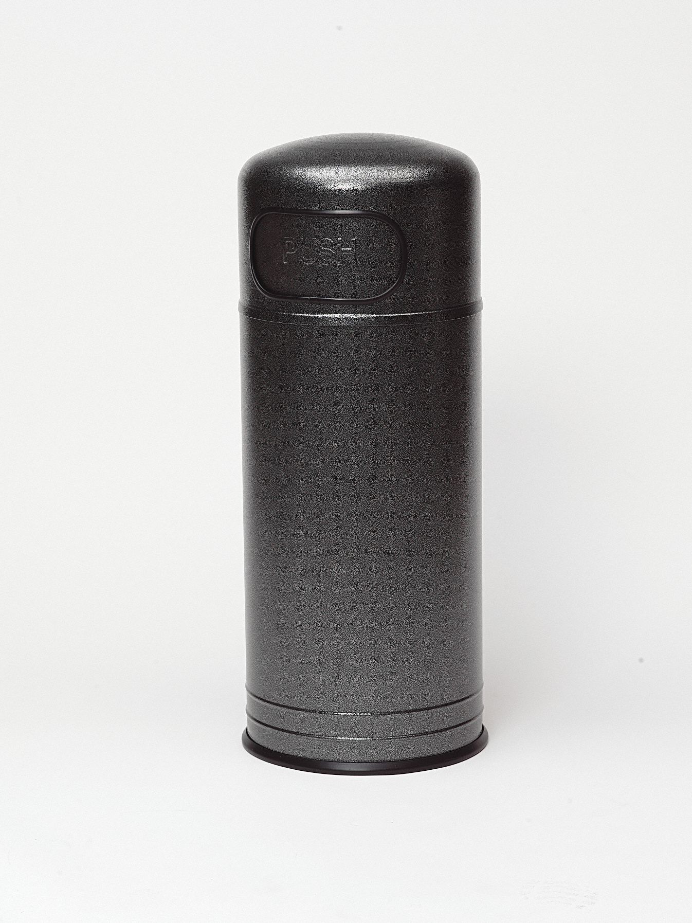 Trash Receptacle, Hammered Charcoal, 14Gal