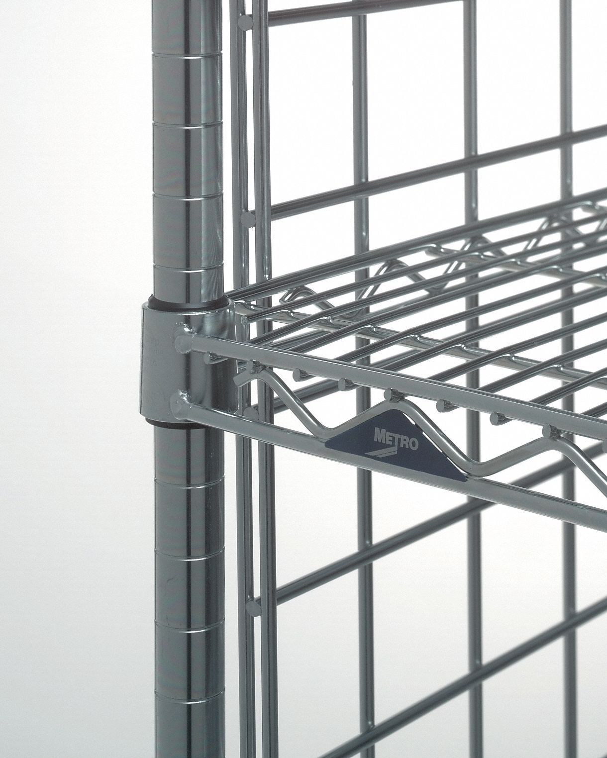 Wire Shelf, Steel, 250 lb. Shelf Cap.