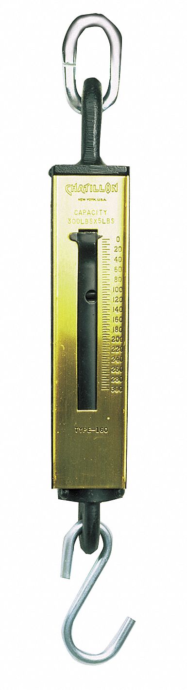 Mechanical Hanging Scale, 19-5/8 In. H