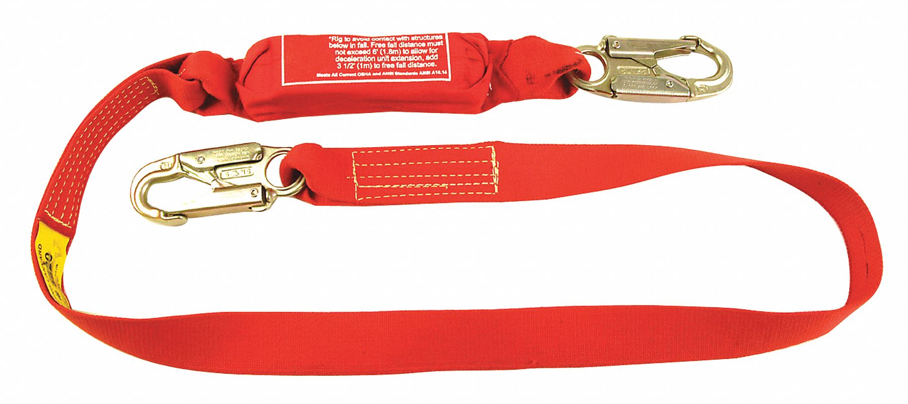 Lanyard, 1 Leg, Polyester, Nomex, Red
