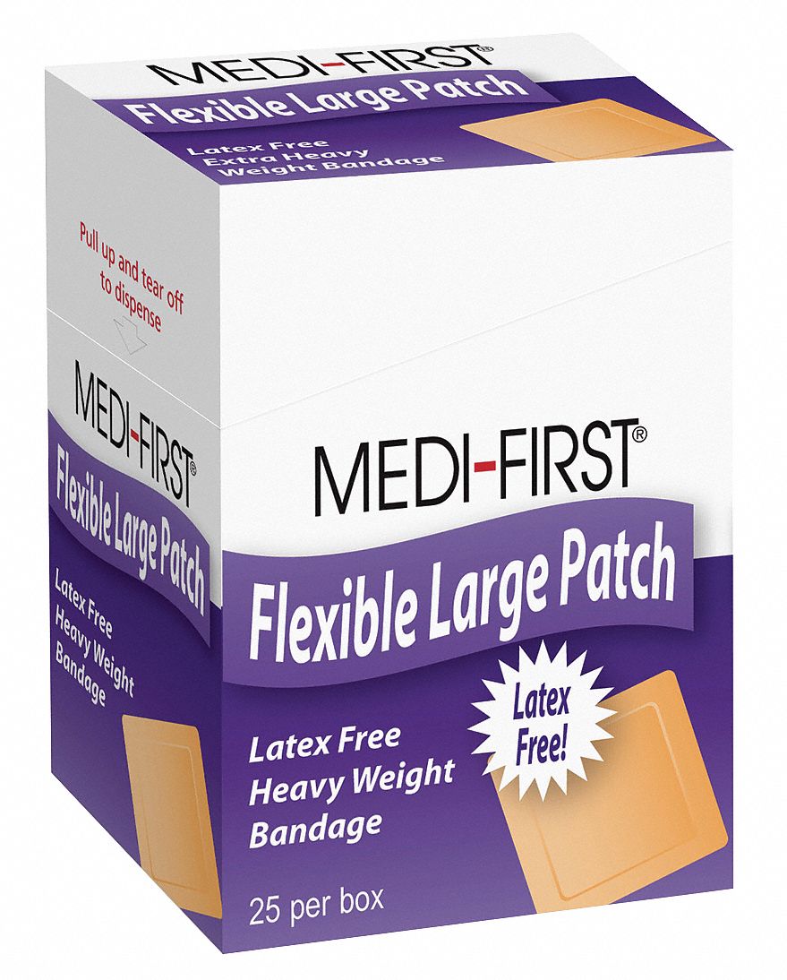 Adhesive Bandage, Flex HD, Patch, PK 25