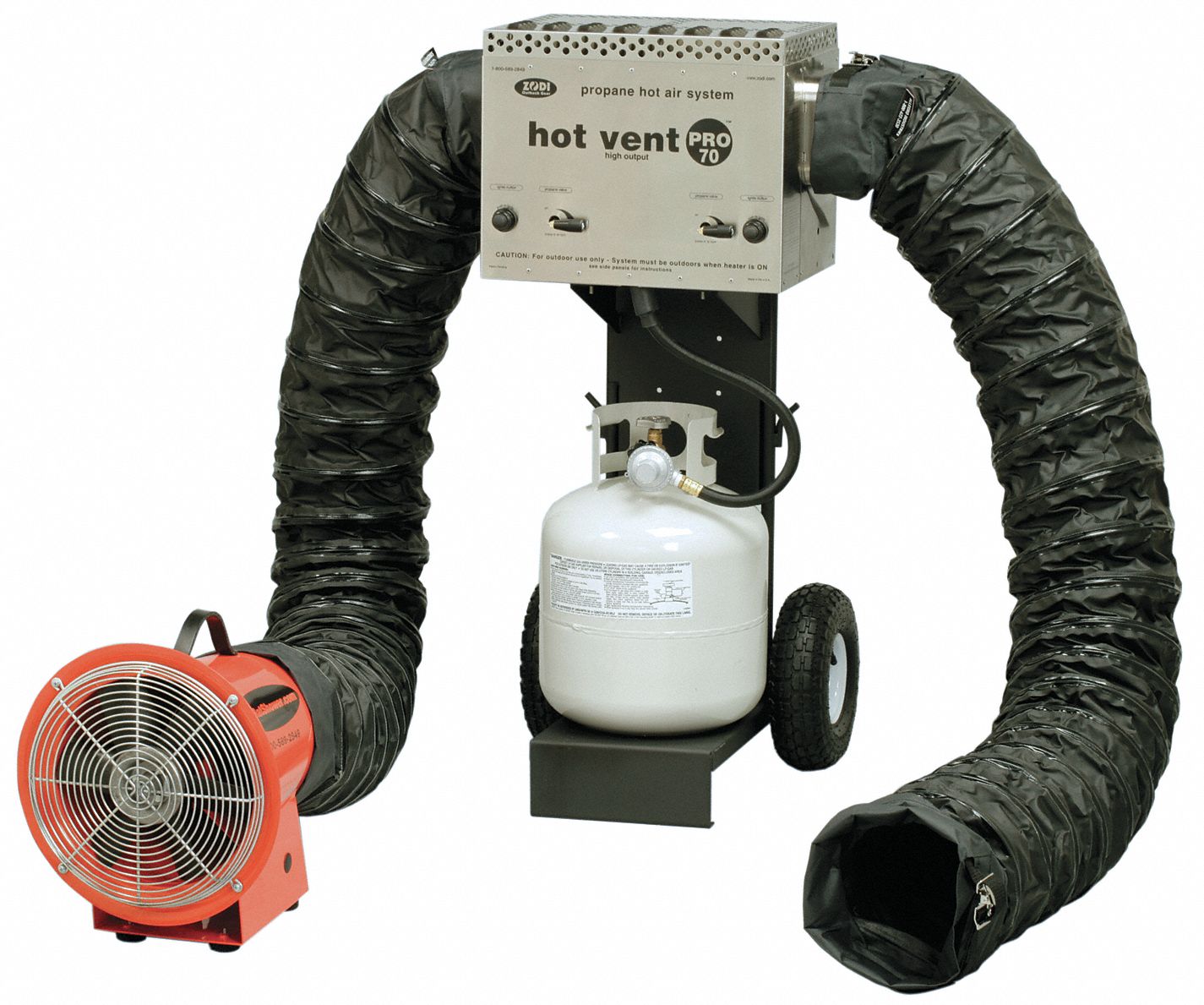 Portable Propane Hot Air Heater, 70000Btu