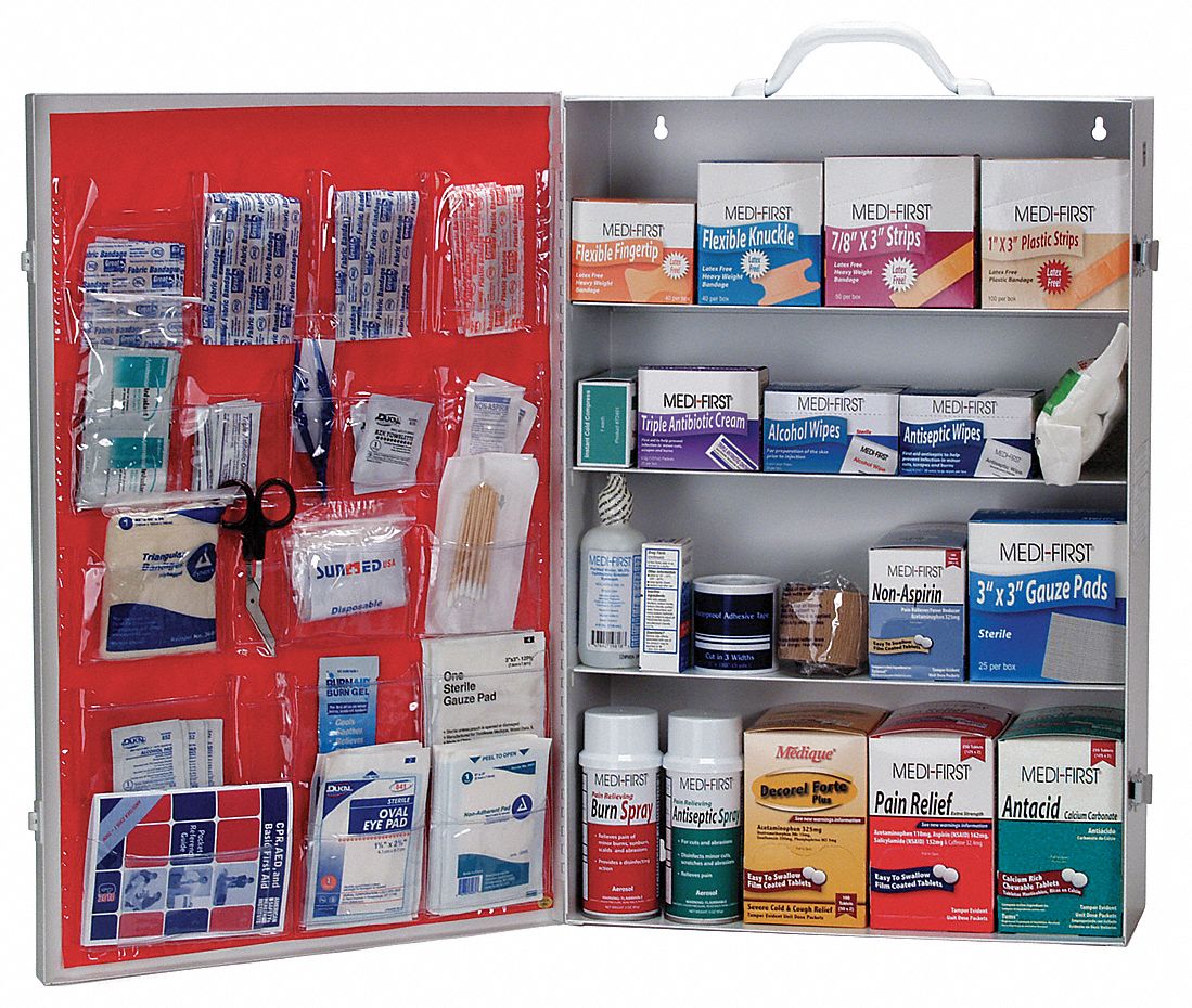 First Aid Cabinet, 21x15x5 In