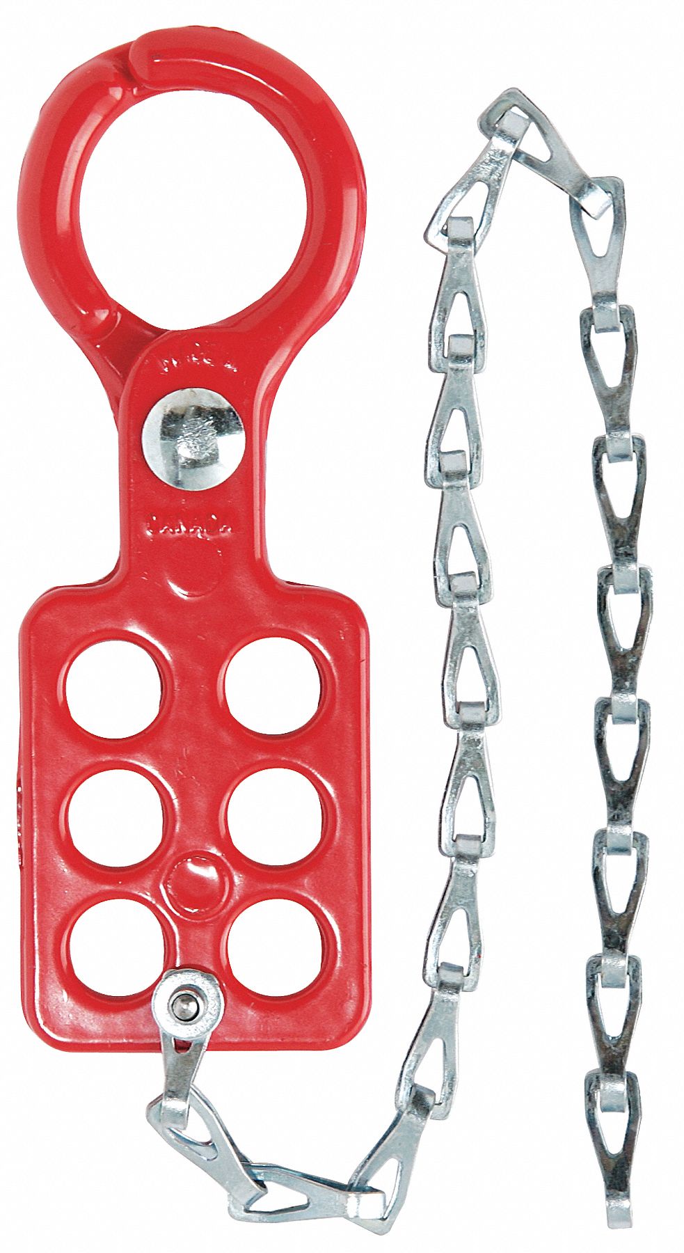 Lockout Hasp, Standard, 6 Lock, 4-3/8 In. L