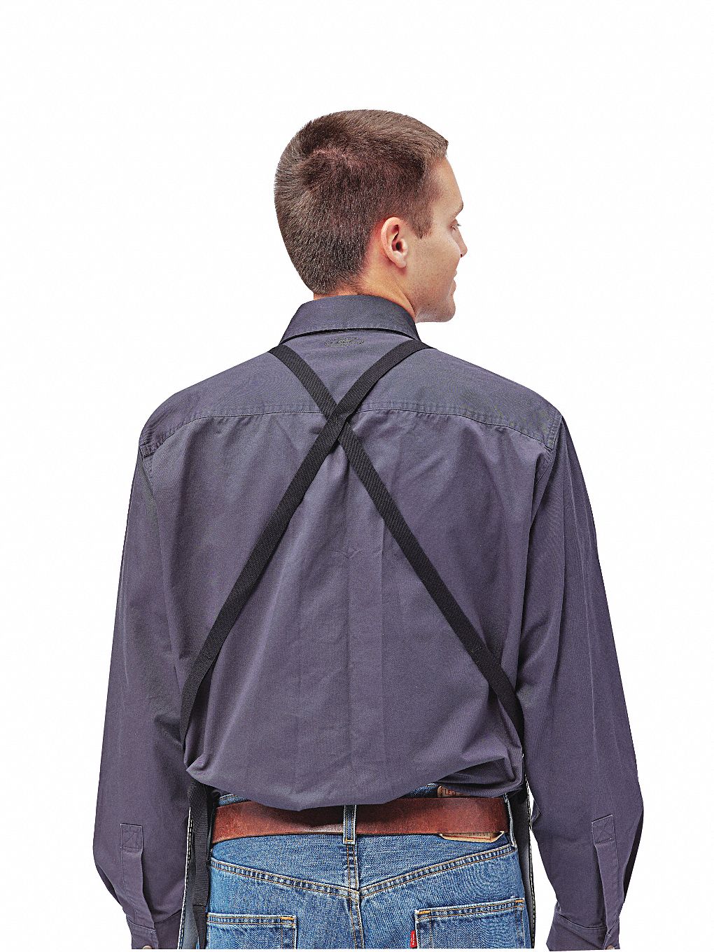 Bib Apron, Aluminized, 42 In. L, 24 In. W