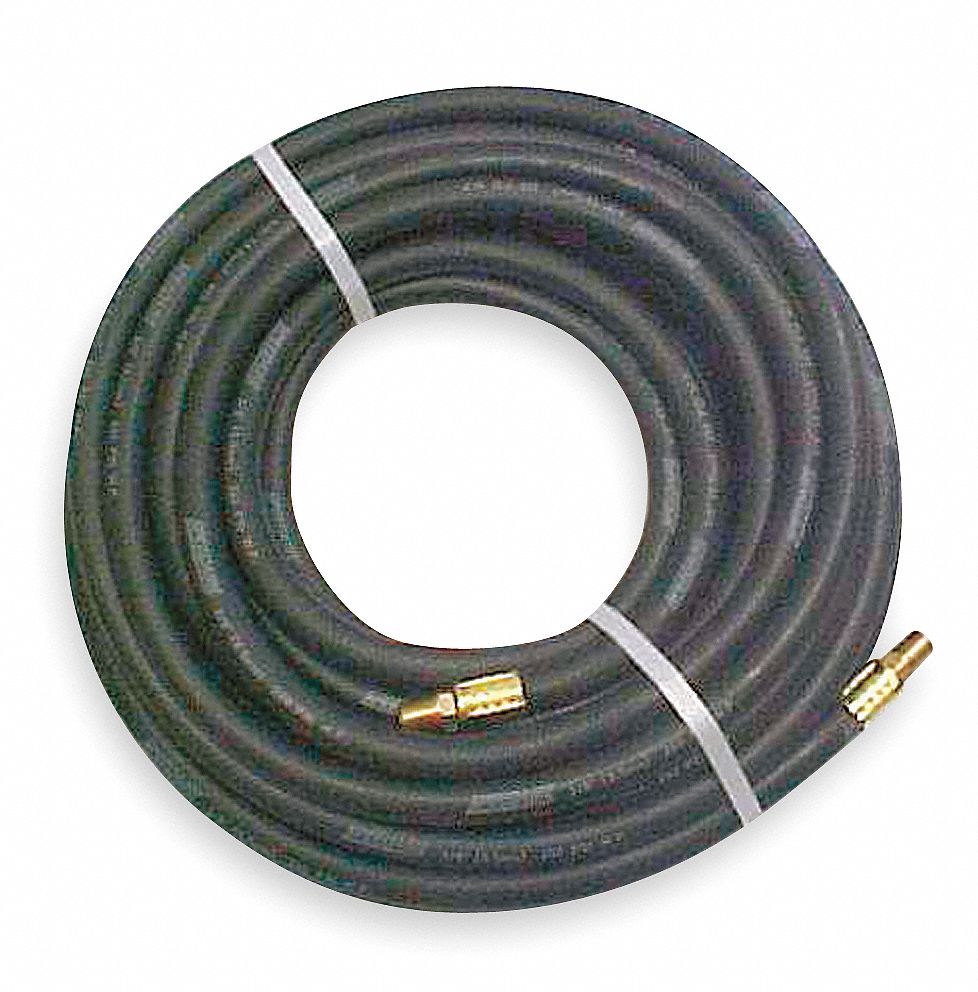 Hose, Air, 3/8 In IDx1/4 NPT, 50 Ft, Black