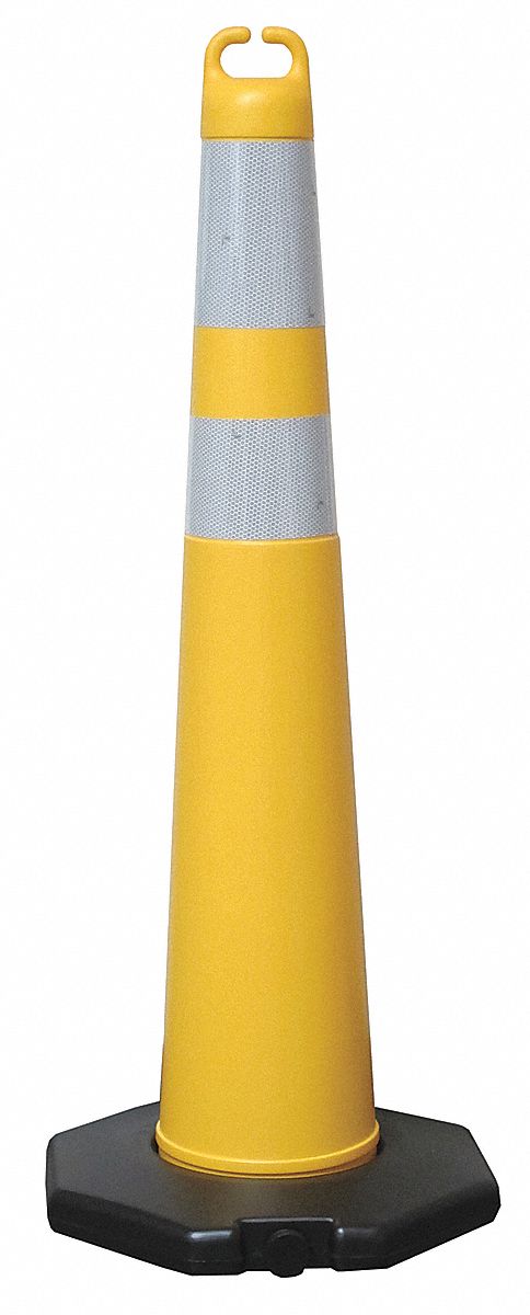 Traffic Cone, 42 In. H, Polyethylene