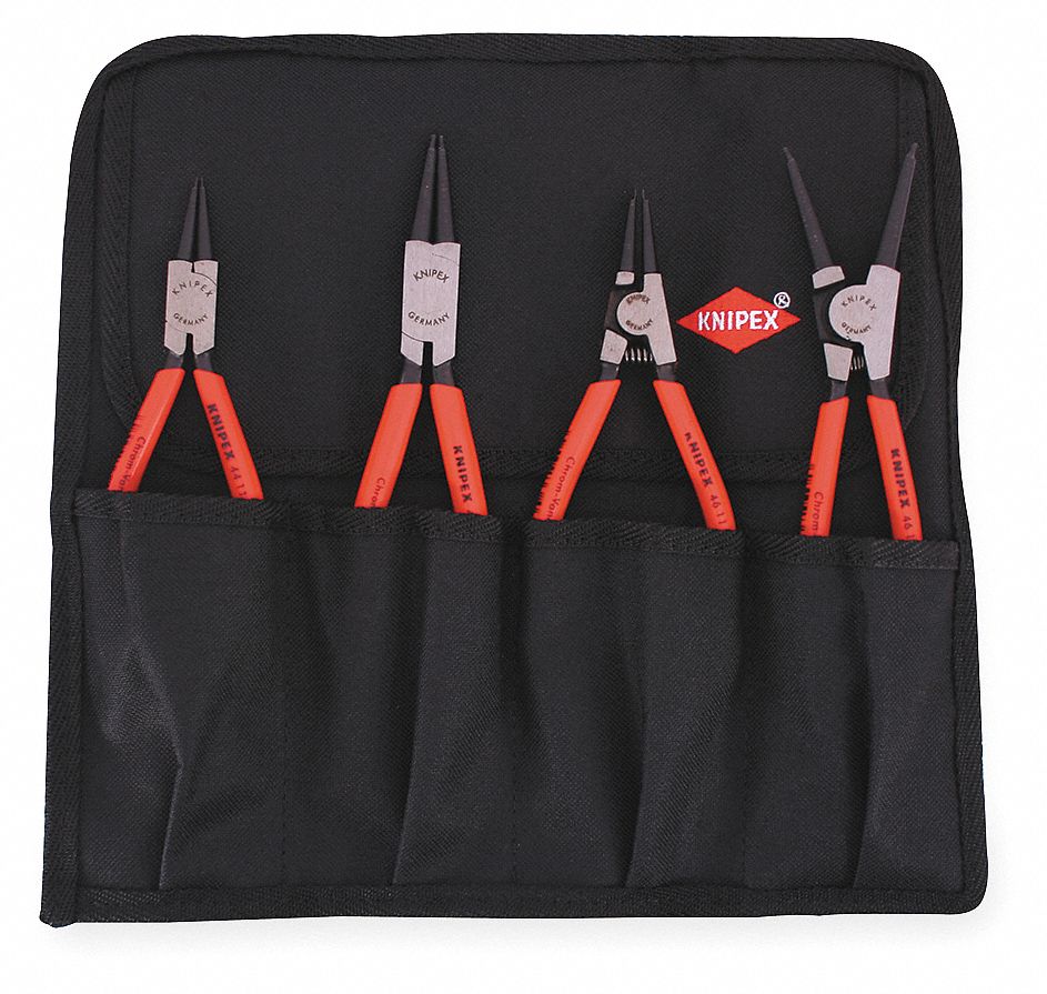 Retaining Ring Plier Set, Int/Ext, 4 PC