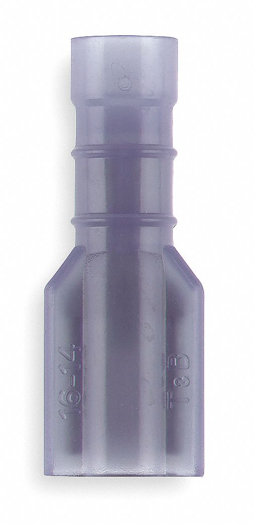 Female Disconnect, Blue, 16 to 14AWG, PK100
