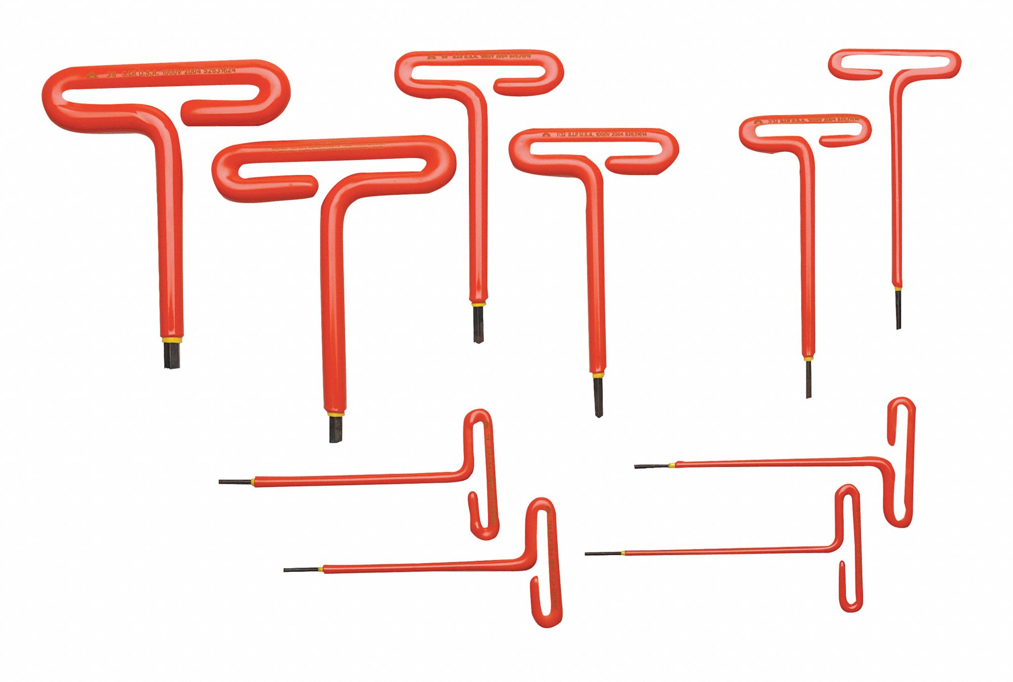 Insulated Hex Key Set, 1.5-12mm, L-Shaped