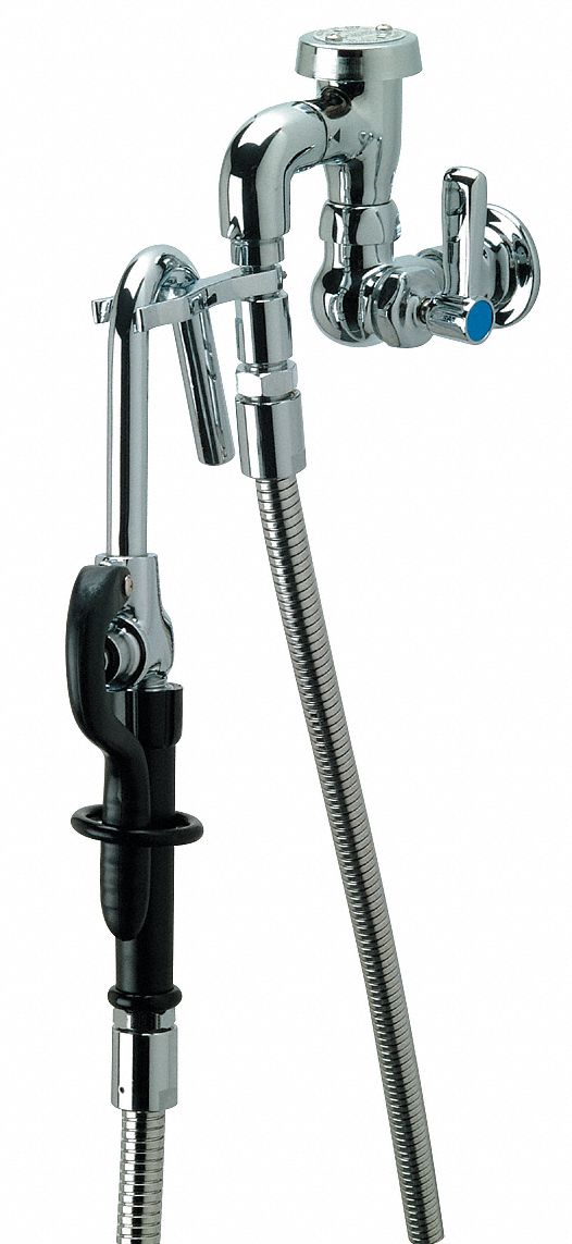 Pot Filler, One Handle, Chrome, 3 1/2 In.