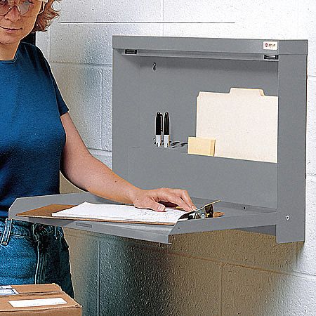 WallwriteStation, SelfClosing, Lockabl, Gry