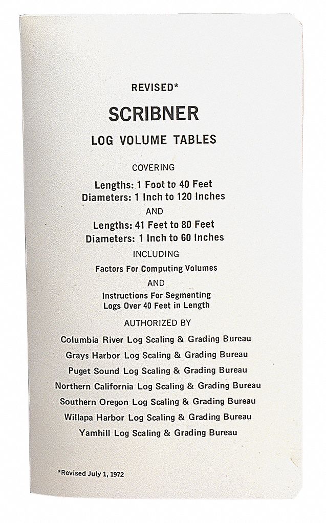 Scaling Rule Scribner Log Volume
