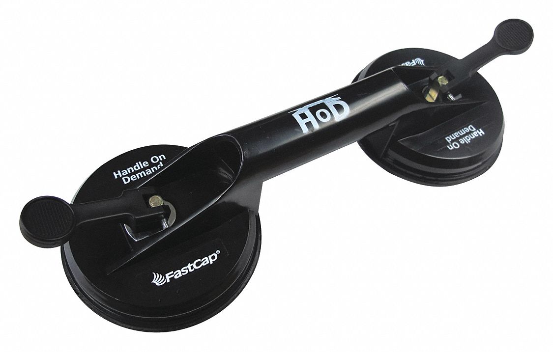 Double Suction Cup Lifter, 4-5/8 In Dia