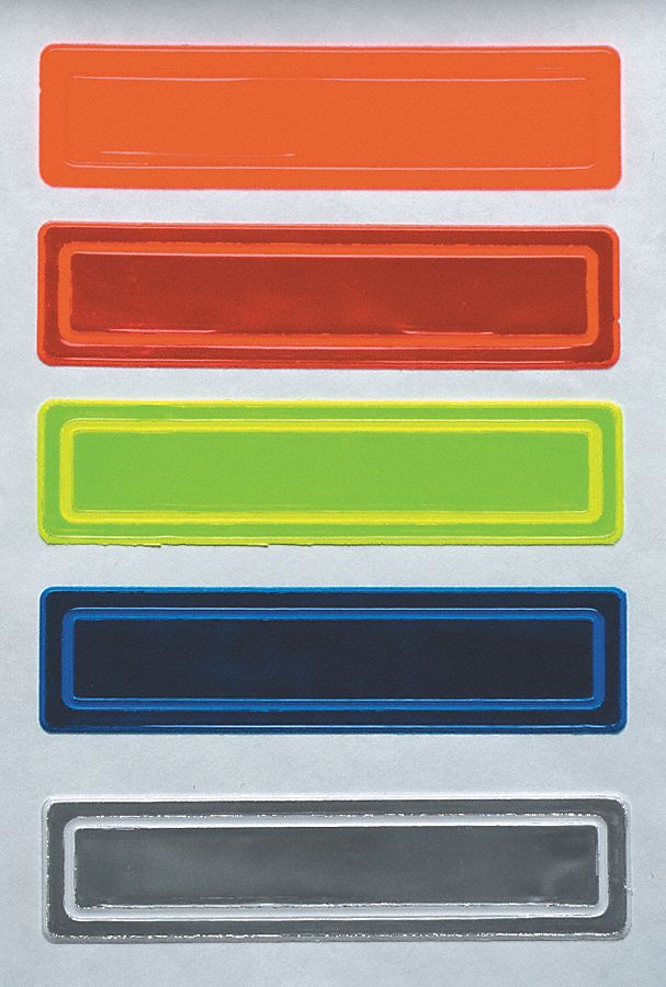 Hard Hat Label, 1 In. H, 4 In. W, PK 16