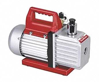 Evacuation Pump, 3.0 cfm, 1/3 HP, 6 ft.