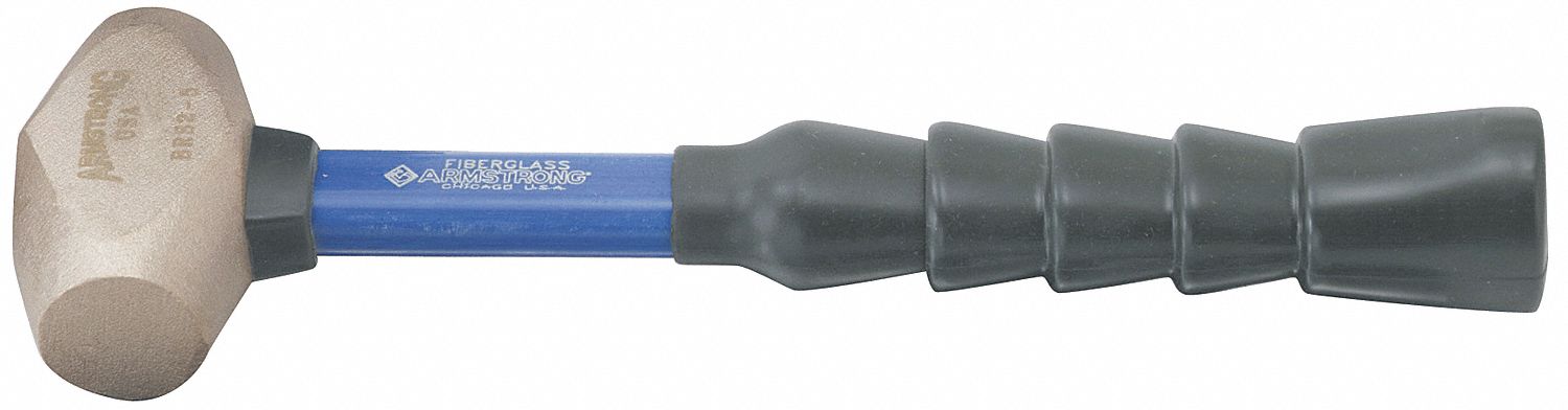 Brass Hammer, 4 Lb, Fiberglass