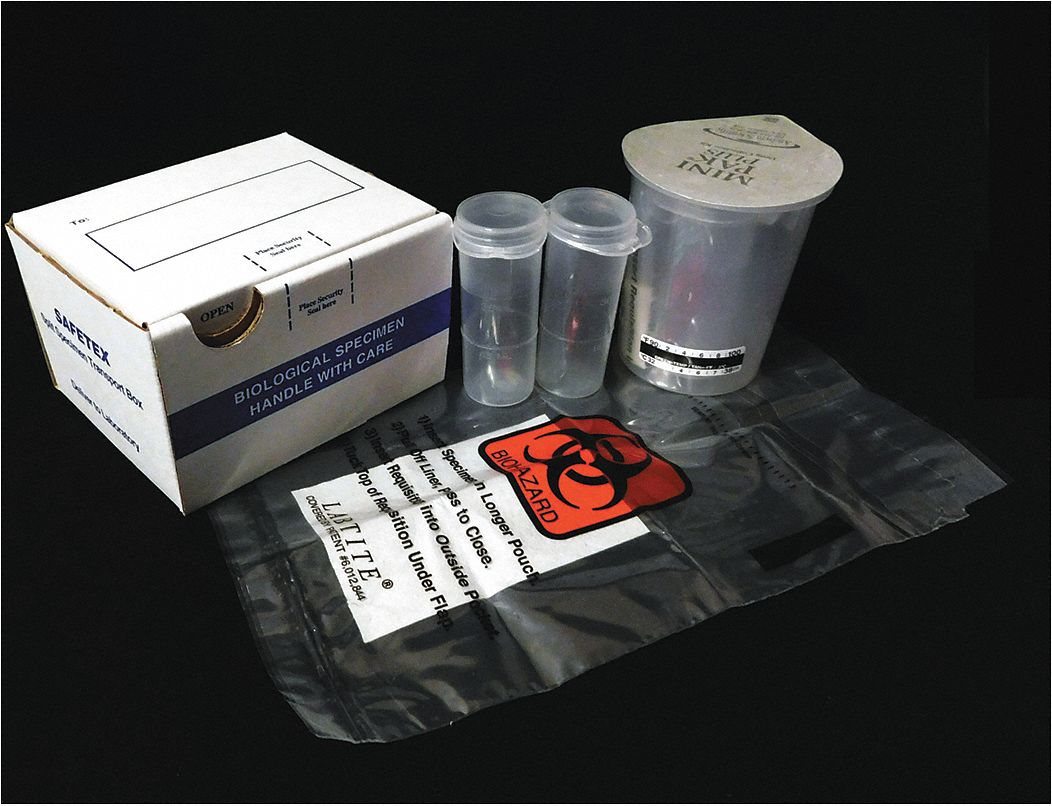 Split Specimen KitW/Transport Box, Pk 40