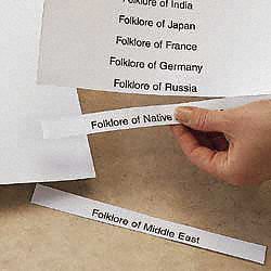 Label Insert, 8 1/2x11, White, PK50