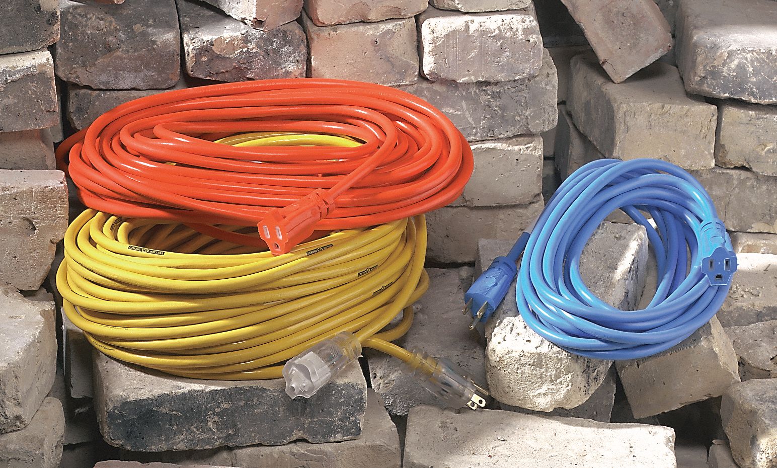 Power Cord, 25 Ft, Yellow