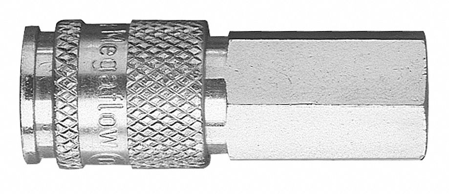 Coupler, Industrial, 1/4 FNPT, 1/4 In Body