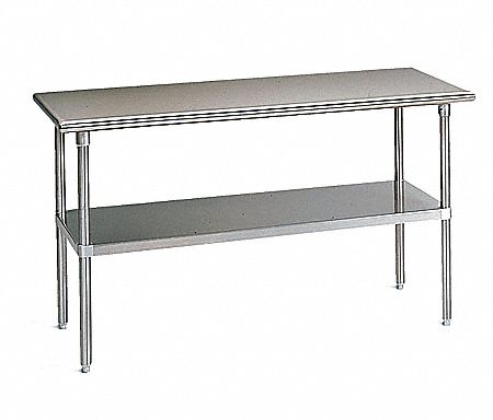 Work Table, Rolled Edge, 35-1/2x48x30 In