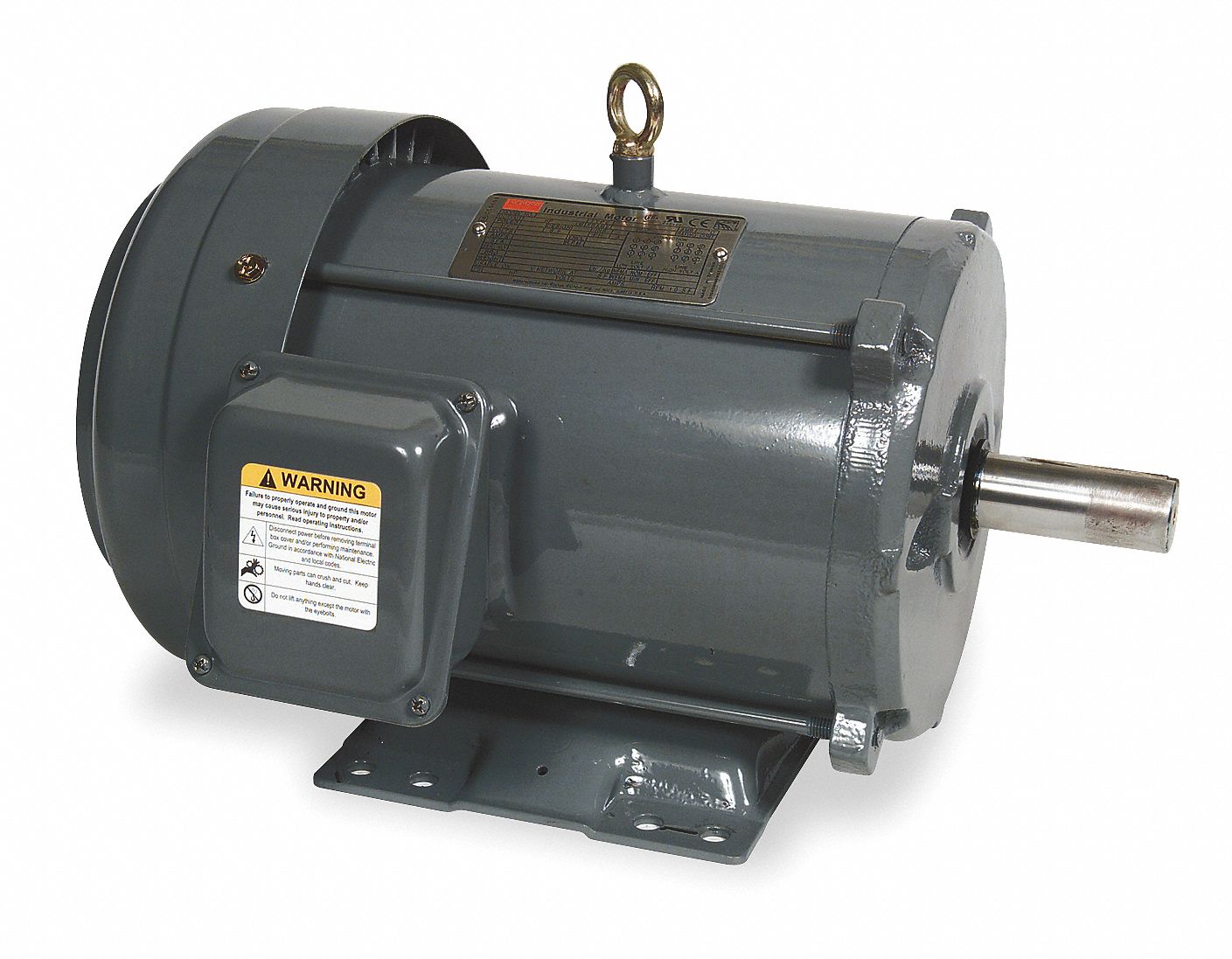 Mtr, 3 Ph, 2 HP, 1755, 208-230/460V, Eff 84.0