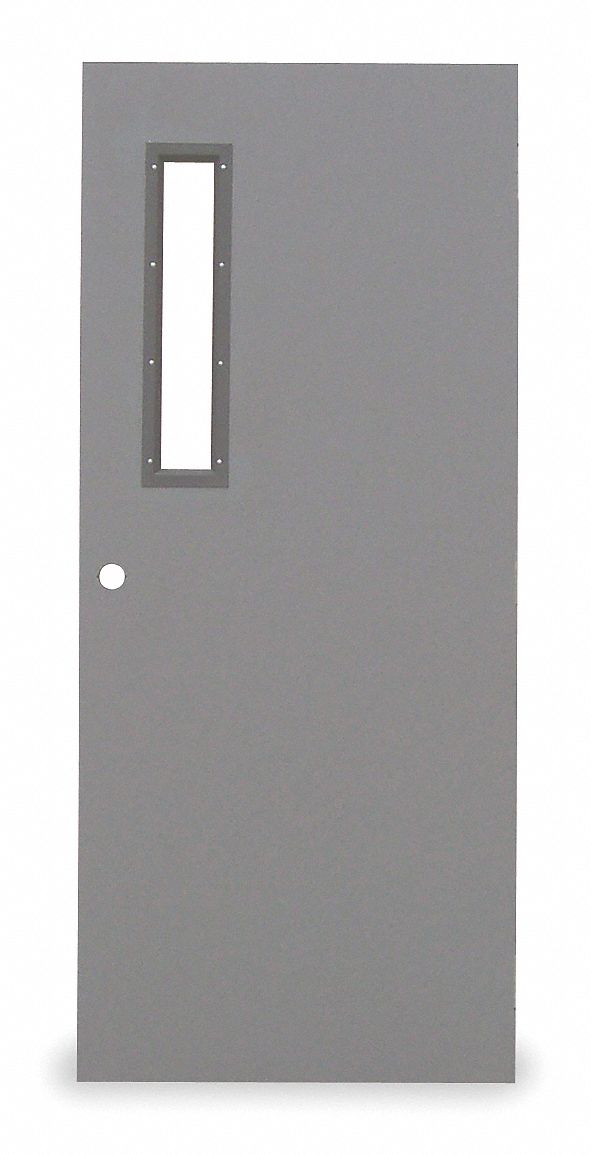 Metal Door With Glass, Type 2, 84 x 36 In
