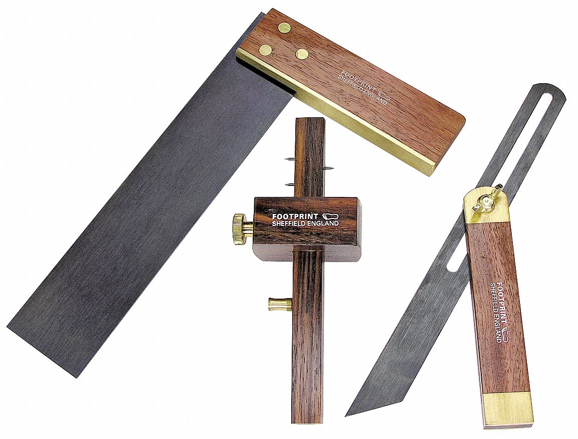 3 PC ROSEWOOD WOODWORKERS KIT