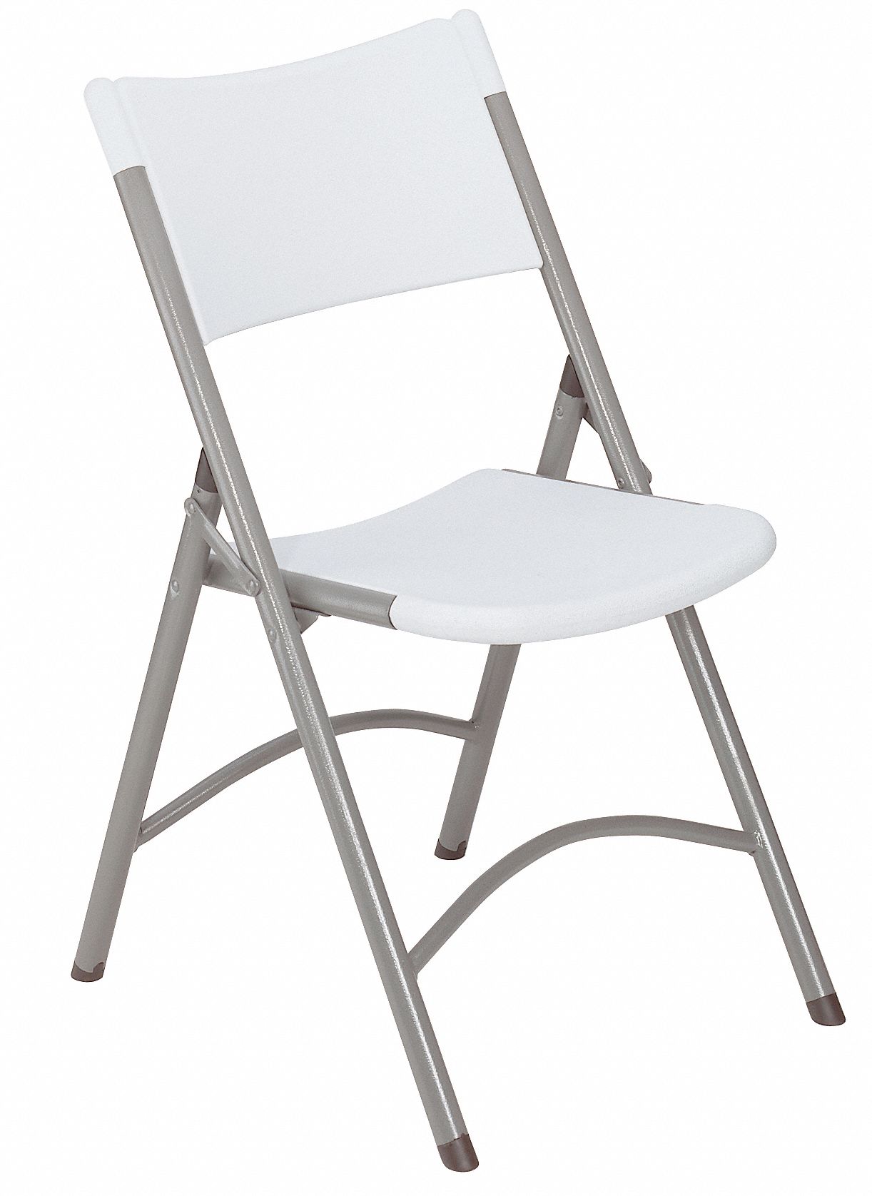 Folding Chair, Plastic, Gray, PK 4
